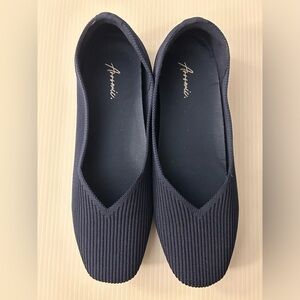 Arromic Women’s Navy Blue Ballet Flats Shoes Square Toe‎ Arch Support Size 8.5